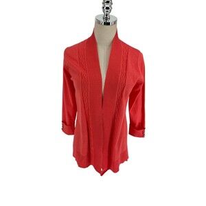 Lety & Me Cardigan Women's Size Small Red Sweater